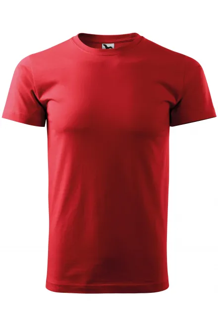 Uniseks majica z večjo težo - rdeča, XL