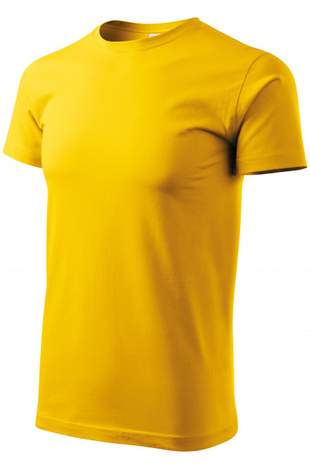 Uniseks majica z večjo težo, rumena