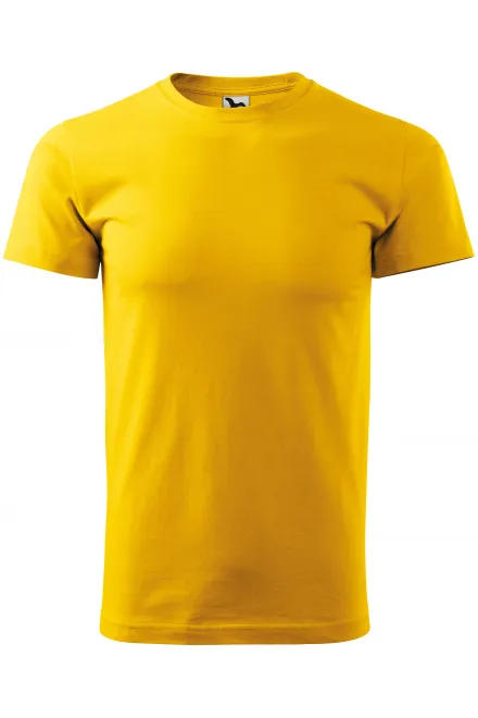 Uniseks majica z večjo težo - rumena, XL