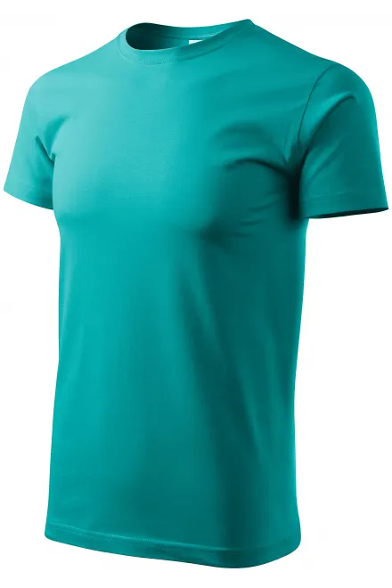 Uniseks majica z večjo težo, smaragdno zelena