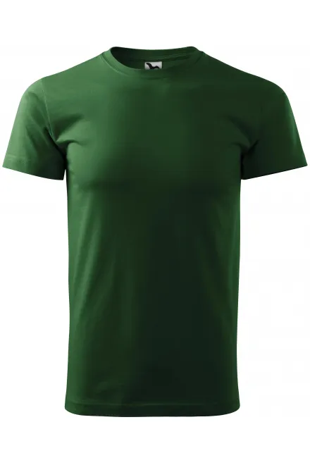 Uniseks majica z večjo težo - steklenica zelena, XL