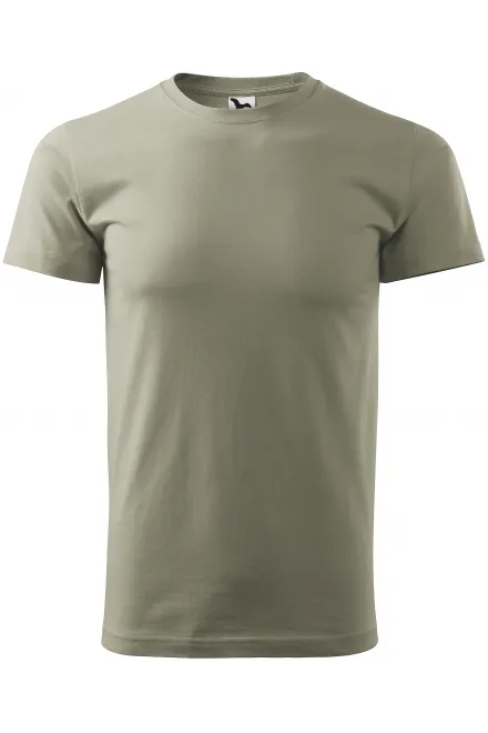 Uniseks majica z večjo težo - svetel kaki, XL