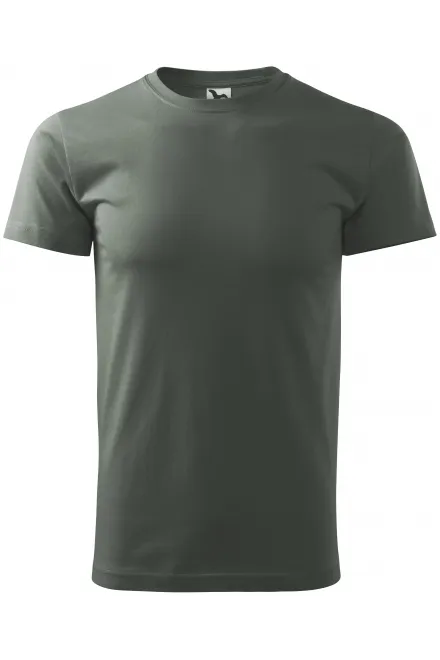Uniseks majica z večjo težo - temna skrilavca, XL