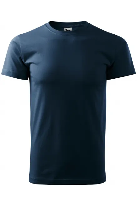 Uniseks majica z večjo težo - temno modra, XL