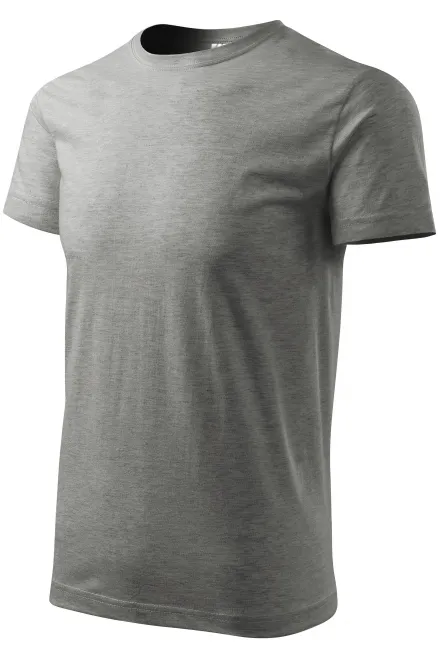 Uniseks majica z večjo težo, temno siv marmor