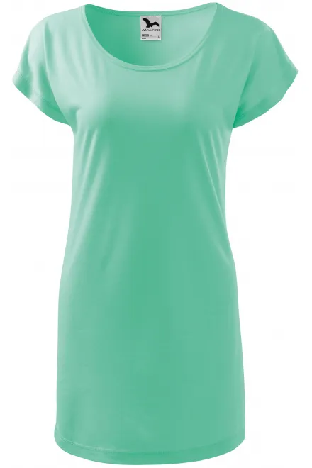 Ženska dolga majica / obleka - mint, M