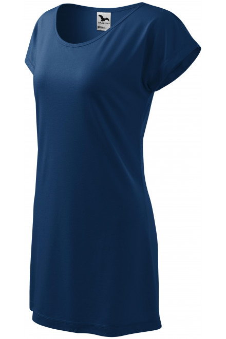 Ženska dolga majica / obleka, polnočna modra