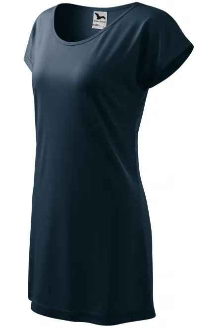 Ženska dolga majica / obleka, temno modra