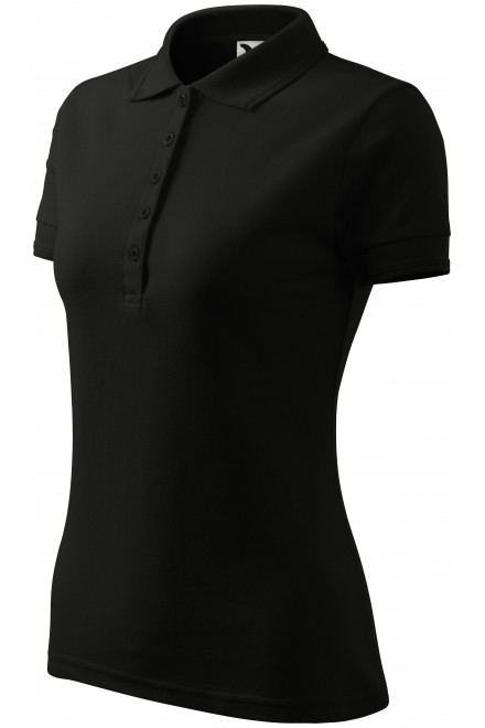 Ženska elegantna polo majica, črna