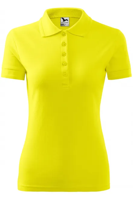 Ženska elegantna polo majica - limonino rumena, S