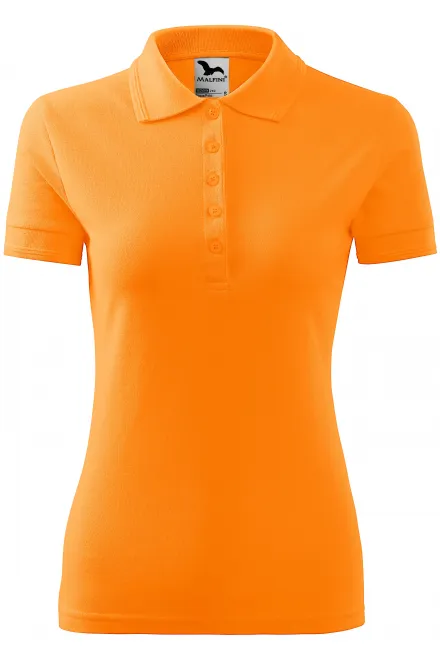 Ženska elegantna polo majica - mandarina, S
