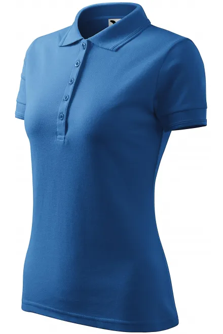 Ženska elegantna polo majica, svetlo modra