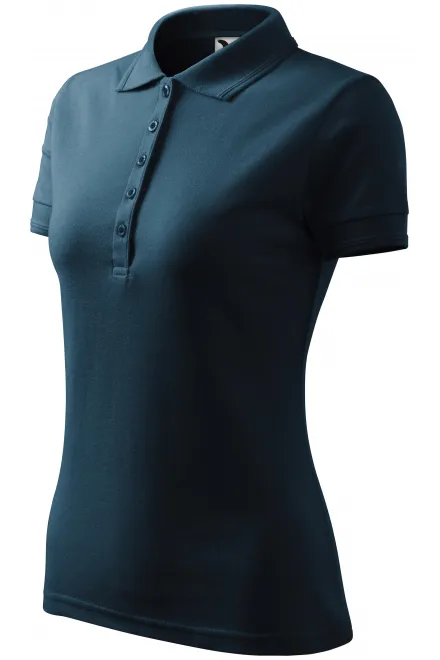 Ženska elegantna polo majica, temno modra