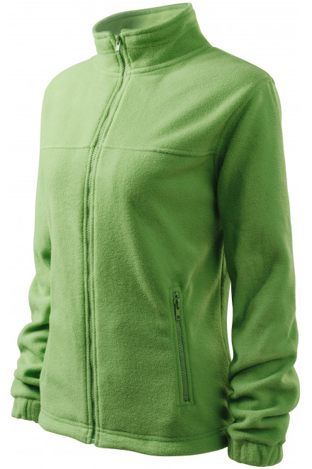 Ženska jakna iz flisa, grahova zelena