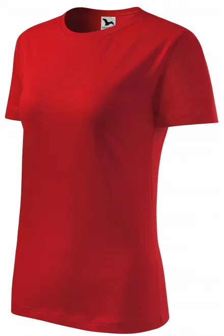 Ženska klasična majica, rdeča