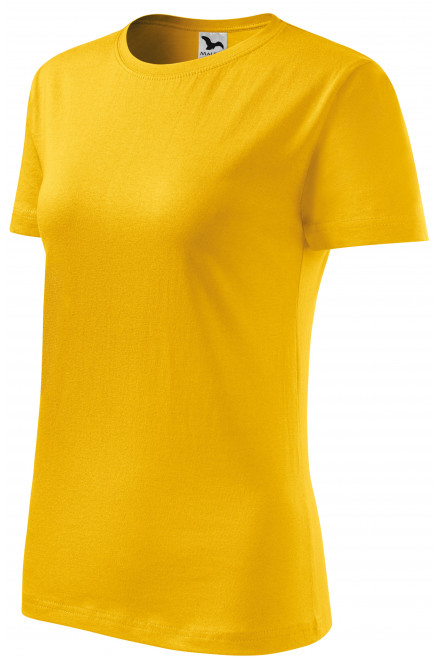 Ženska klasična majica, rumena