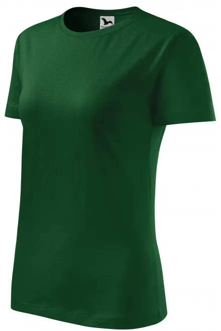 Ženska klasična majica, steklenica zelena