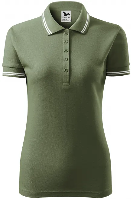 Ženska kontra majica polo - khaki, L