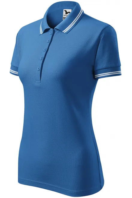 Ženska kontra majica polo, svetlo modra
