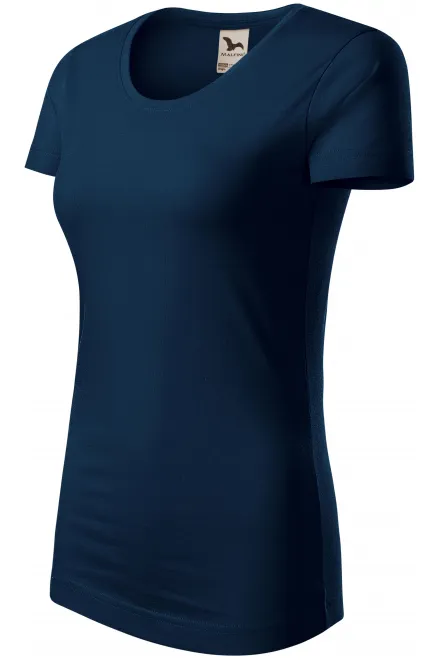 Ženska majica iz organskega bombaža, temno modra