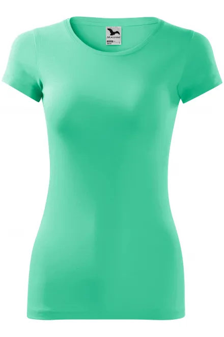 Ženska majica slim-fit - mint, M
