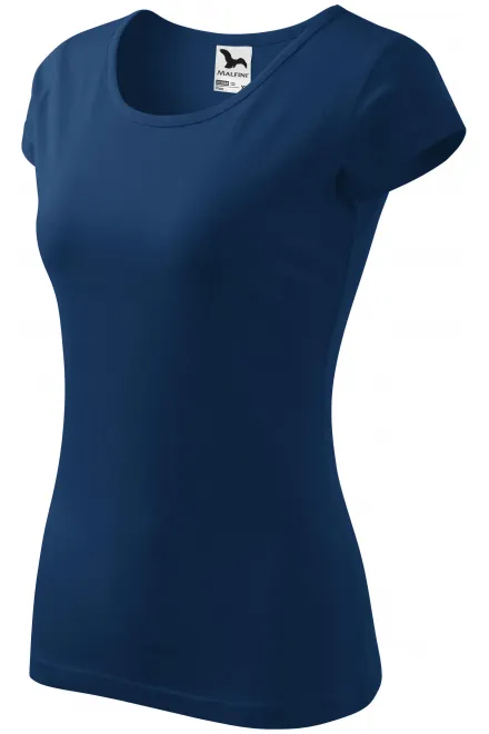 Ženska majica z zelo kratkimi rokavi, polnočna modra