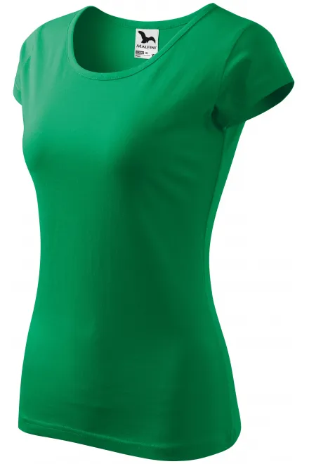 Ženska majica z zelo kratkimi rokavi, travnato zelena