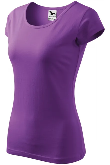 Ženska majica z zelo kratkimi rokavi, vijolična