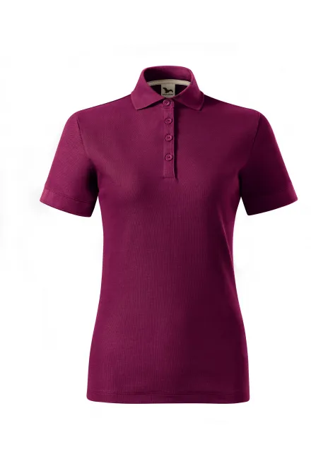 Ženska polo majica iz organskega bombaža - fuksije, 2XL