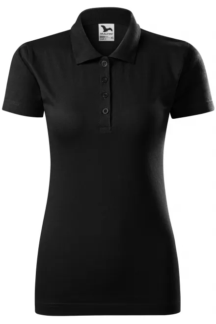 Ženska polo majica slim fit - črna, XS