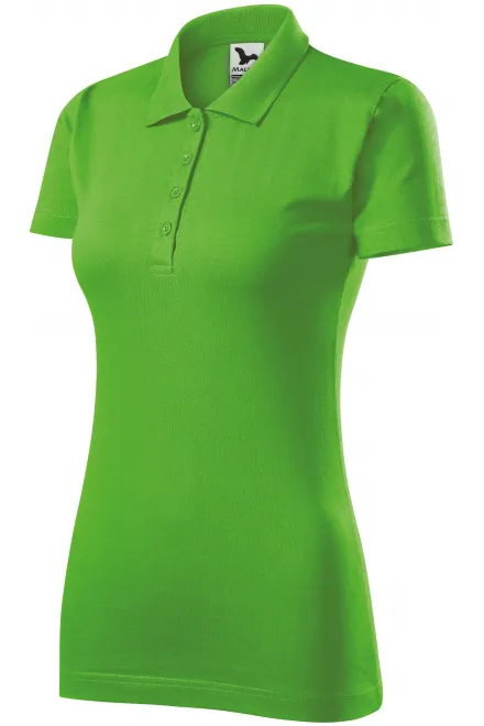 Ženska polo majica slim fit, jabolčno zelena
