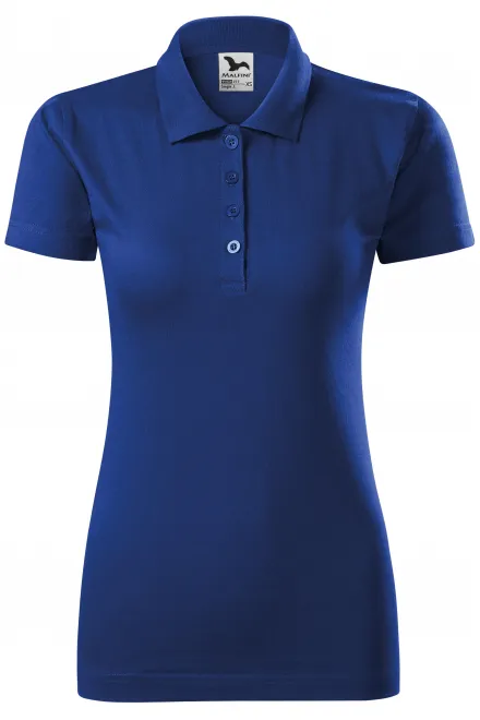 Ženska polo majica slim fit - kraljevsko modra, XS