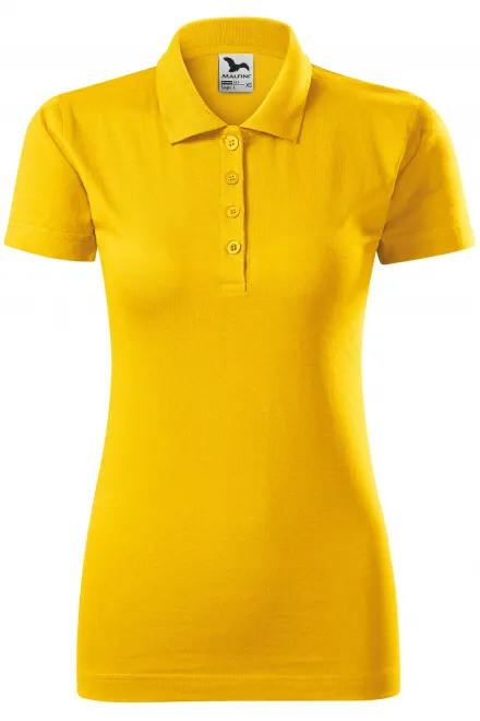 Ženska polo majica slim fit - rumena, XS