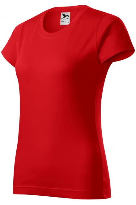 Ženska preprosta majica, rdeča