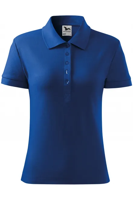 Ženska preprosta polo majica - kraljevsko modra, L