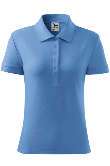 Ženska preprosta polo majica - modro nebo, L