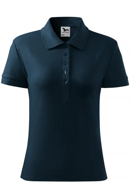 Ženska preprosta polo majica - temno modra, L