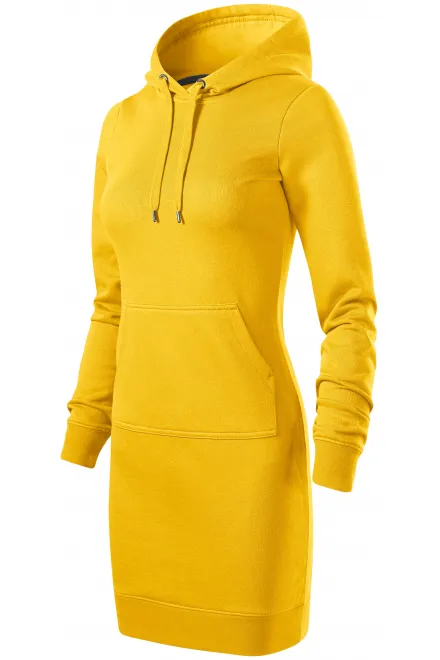 Ženska pulover obleka, rumena