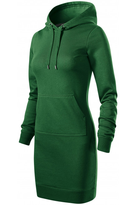 Ženska pulover obleka, steklenica zelena