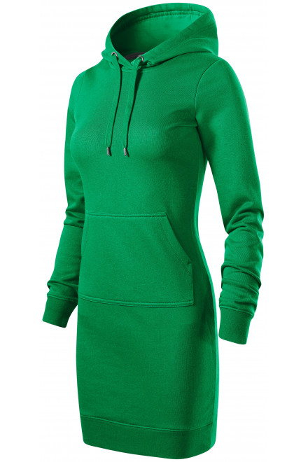 Ženska pulover obleka, travnato zelena
