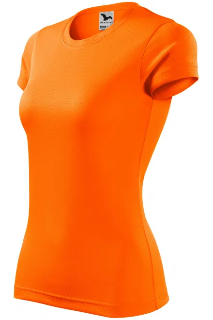 Ženska športna majica, neon oranžna