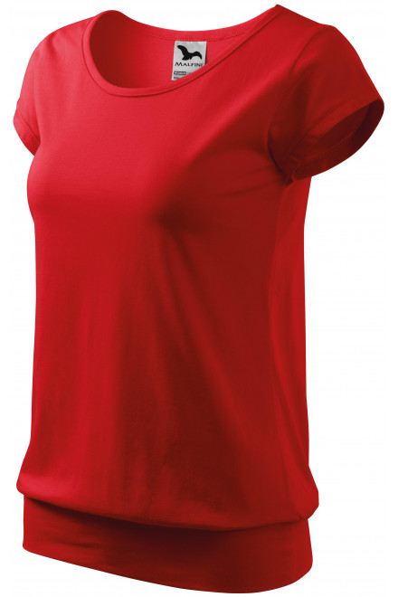 Ženska trendovska majica, rdeča