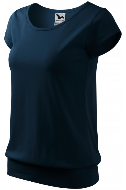 Ženska trendovska majica, temno modra