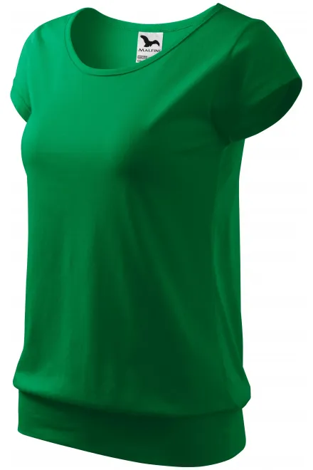 Ženska trendovska majica, travnato zelena