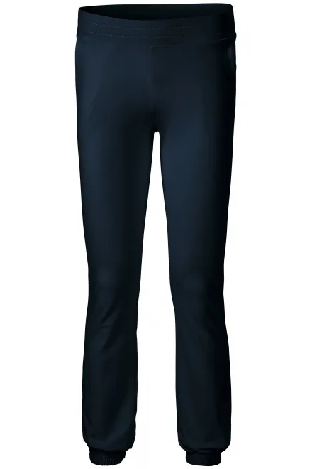 Ženske trenirke z žepi - temno modra, M